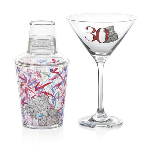 30th Birthday Me to You Bear Cocktail Glass and Shaker £9.00
